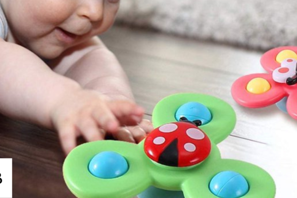 suction spin toy baby