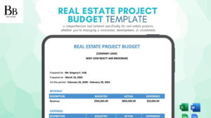 free monthly budget template for real estate agents google sheets