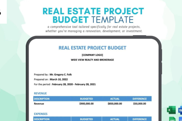 free monthly budget template for real estate agents google sheets