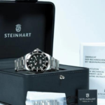 steinhart ocean one titanium 500gmt premium ceramic automatic men watch