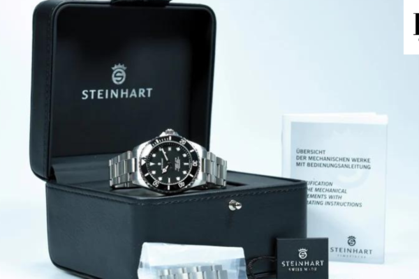 steinhart ocean one titanium 500gmt premium ceramic automatic men watch